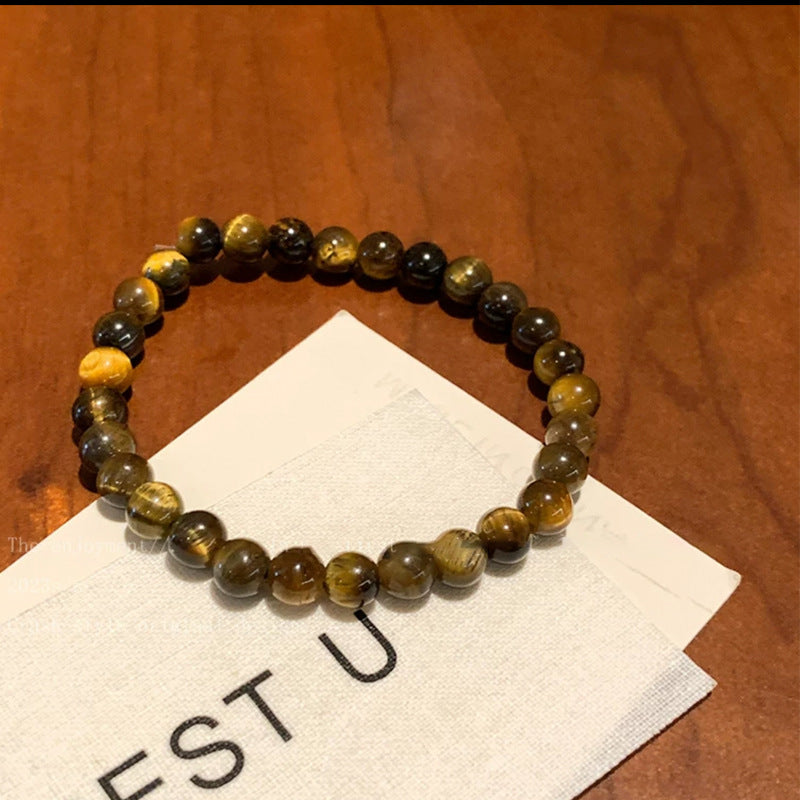 Natural Tiger's Eye Double-Layer Bracelet